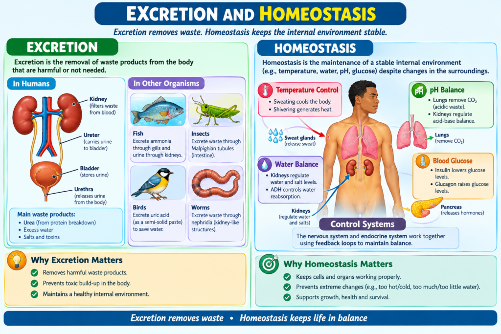 EXCREATION AND HOMEOSTASIS