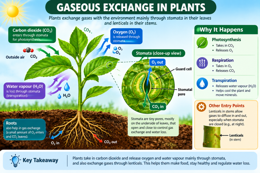 GASEOUS EXCHANGE IN PLANTS